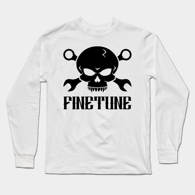 Skull 'n' Tools - Finetune (black) Long Sleeve T-Shirt by GetThatCar